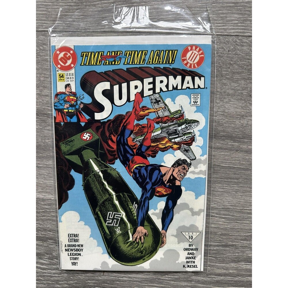 DC Superman #54 Single Issue Comic Vintage Color US Comics Ordway Kesel